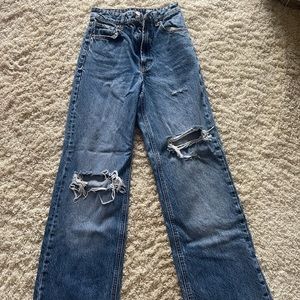 Zara high rise flare jeans.